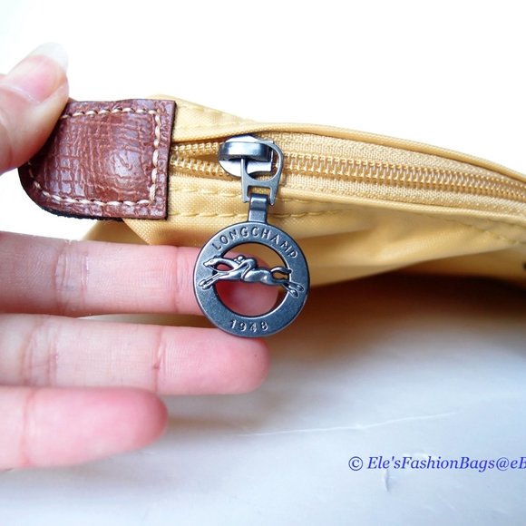 ❤️ NWT LONGCHAMP Le Pliage Type M Medium Short Handle Tote CURRY Yellow AUTHENTC - Picture 12 of 16